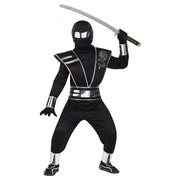 Boy's Silver Mirror Ninja Costume