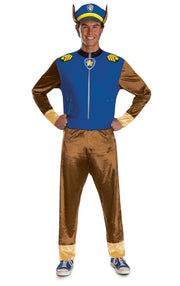 Paw Patrol Chase Classic Mens Adult Costume