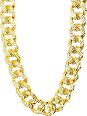 Adult Chain Pimp Cuban Link Gold Hip Hop Costume Necklace