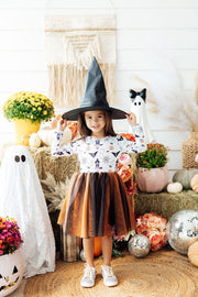 Boo-tiful Halloween L/S Tutu Dress