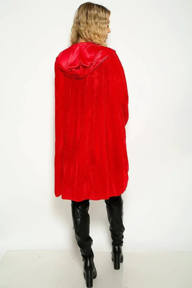 Sexy Lil Red Character Hood Dress Cape 2 Pc Riding Costume